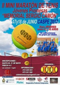 II MINI - MARAT&Atilde;�N DE TENIS J&Atilde;�VENES PROMESAS "MEMORIAL SERGIO CAM&Atilde;�N"