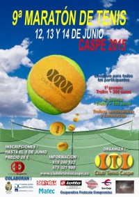 9&Acirc;&ordf; MARAT&Atilde;�N DE TENIS ORGANIZADA POR EL C.T. CASPE